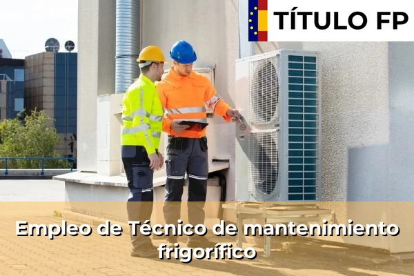 Empleos en Instalaciones Frigoríficas y de Climatización 7 Empleo de Técnico de mantenimiento frigorífico