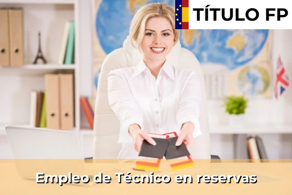 Empleo de Técnico en reservas