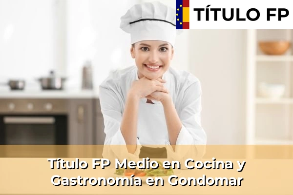 Título FP Medio en Cocina y Gastronomía en Gondomar