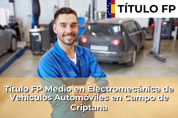 Título FP Medio en Electromecánica de Vehículos Automóviles en Castilla-La Mancha 16 Título FP Medio en Electromecánica de Vehículos Automóviles en Campo de Criptana