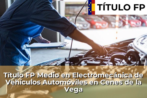 Título FP Medio en Electromecánica de Vehículos Automóviles en Cenes de la Vega