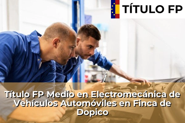 Título FP Medio en Electromecánica de Vehículos Automóviles en Finca de Dopico