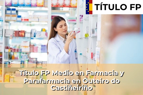 Título FP Medio en Farmacia y Parafarmacia en Galicia 122 Título FP Medio en Farmacia y Parafarmacia en Outeiro do Castiñeiriño