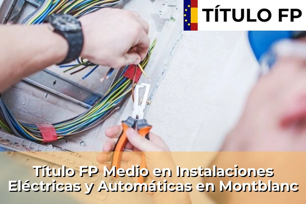 Título FP Medio en Instalaciones Eléctricas y Automáticas en Montblanc