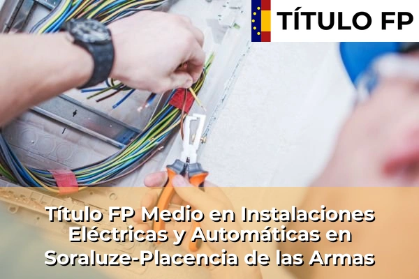 Título FP Medio en Instalaciones Eléctricas y Automáticas en Soraluze-Placencia de las Armas