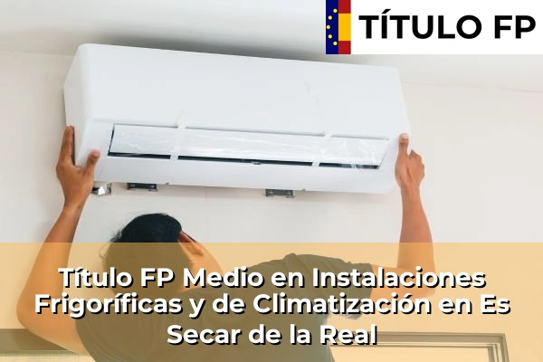 Título FP Medio en Instalaciones Frigoríficas y de Climatización en Es Secar de la Real