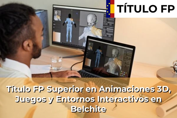 Título FP Superior en Animaciones 3D, Juegos y Entornos Interactivos en Belchite