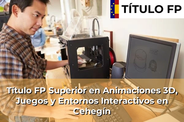 Título FP Superior en Animaciones 3D, Juegos y Entornos Interactivos en Cehegín