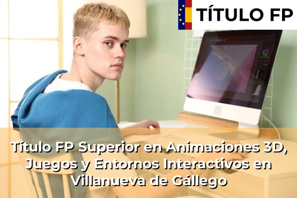 Título FP Superior en Animaciones 3D, Juegos y Entornos Interactivos en Villanueva de Gállego