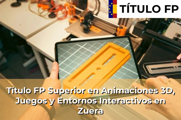 Título FP Superior en Animaciones 3D, Juegos y Entornos Interactivos en Zuera