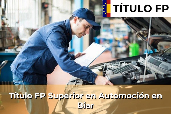 Título FP Superior en Automoción en Biar
