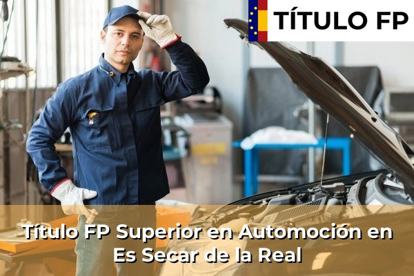 Título FP Superior en Automoción en Es Secar de la Real