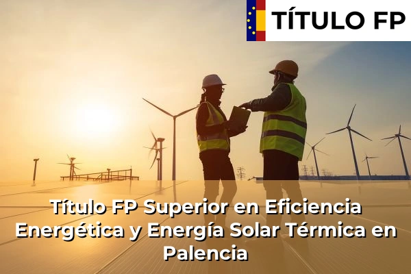 Título FP Superior en Eficiencia Energética y Energía Solar Térmica en Palencia