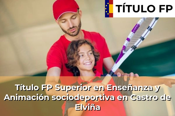 Título FP Superior en Técnico Superior en Enseñanza y Animación sociodeportiva en Castro de Elviña