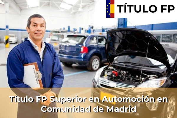 Título FP Medio en Automoción en Comunidad de Madrid