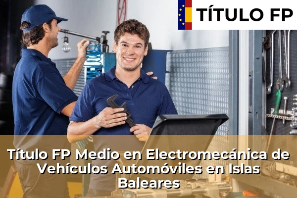 Título FP Medio en Electromecánica de Vehículos Automóviles en Islas Baleares