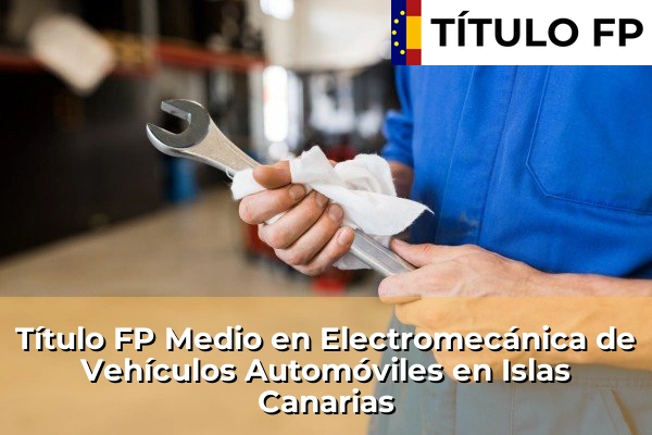 Título FP Medio en Electromecánica de Vehículos Automóviles en Islas Canarias