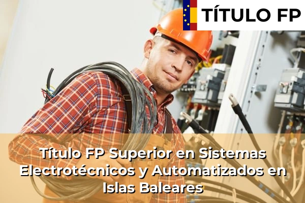 Título FP Superior en Sistemas Electrotécnicos y Automatizados en Islas Baleares
